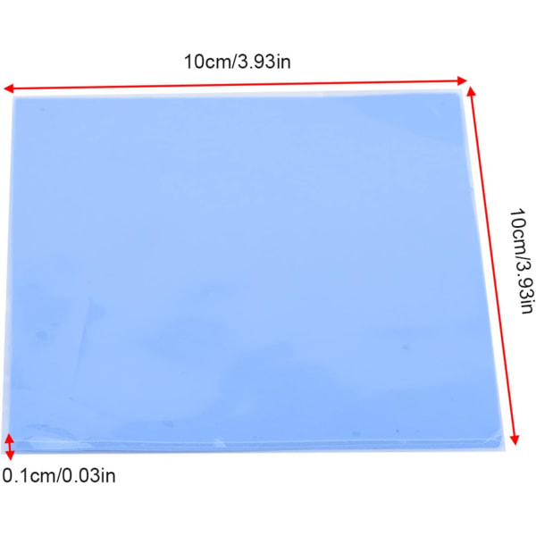 Pasta Termica Gel 2st 100 Mm X 100 Mm X 1 Mm Cpup Kylfläns Kylning Thermal ledande silikonpad Almohadilla Termica Gpue