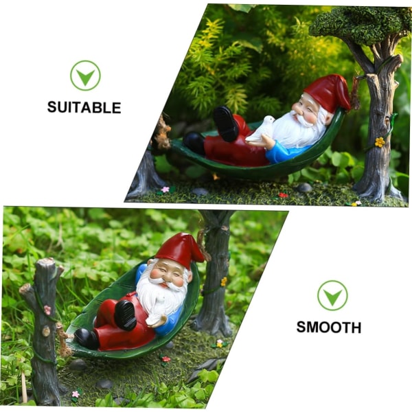 Dvärgprydnader Gnomes Dekor Mini Elf Samlarobjekt Gnome Samlarfigurer Landskapsmodell Nordic Elf Decor Hammack Outdoor Dwarf