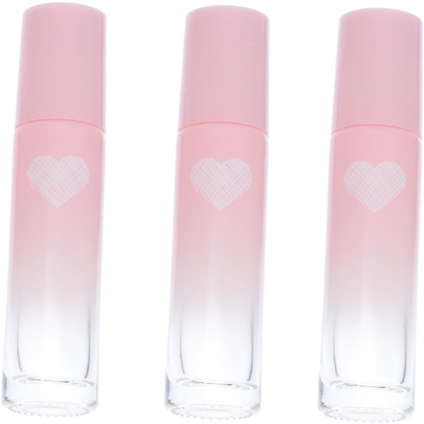 3st Love Roller Bottle Toalettartiklar Resebehållare Sminkbehållare Miniparfymer Roll-on-flaskor för eteriska oljor Roller Ball Bottles Essential