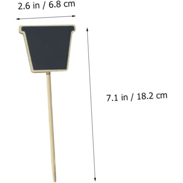 30 st Trädgårds svarta tavla Trädgårdsmarkörer Bufféetiketter Matetiketter Planteringslåda Nät Blomlappar Fäktning Färg Stake Hantverk Kök Meny Board