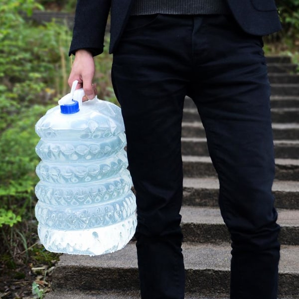 Vattendunk Plastdunk Vattentank Behållare Hopfällbar 2-Pack