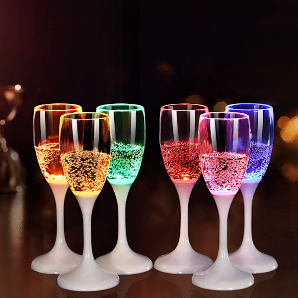 LED Glas Champagneglas Cocktailglas Whiskeyglas 6-Pack Champagne glass #1