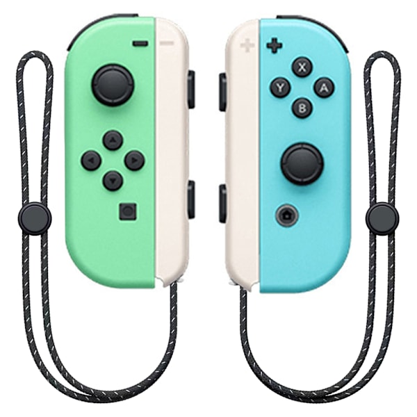 Handkontroll Kontroll för Nintendo Switch Joycon-kompatibla Green and Blue