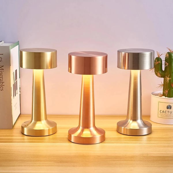 Bordslampa med touchfunktion 2-Pack Brons