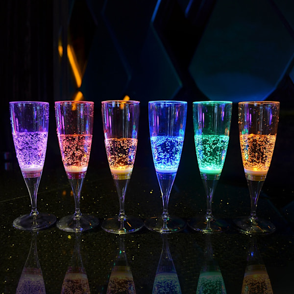 LED Glas Champagneglas Cocktailglas Whiskeyglas 6-Pack Champagne glass #2