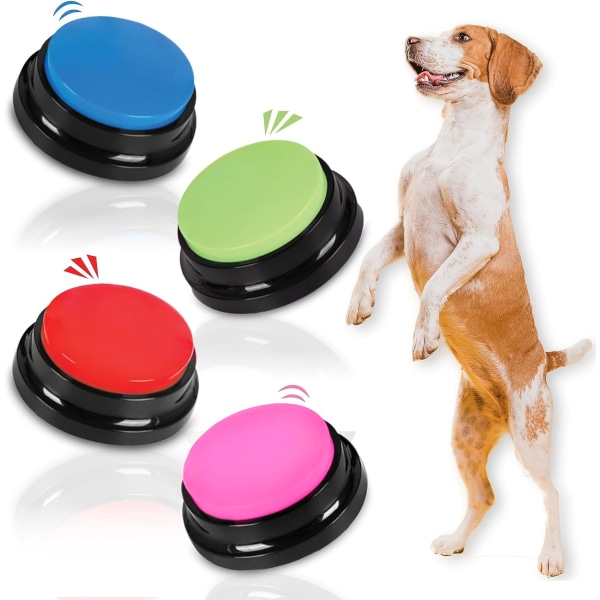 Talande knappar för din hund Flerpack 4-Pack