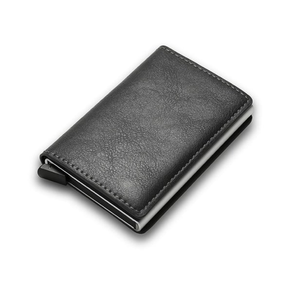 Automatisk Korthållare Plånbok med RFID-skydd grå