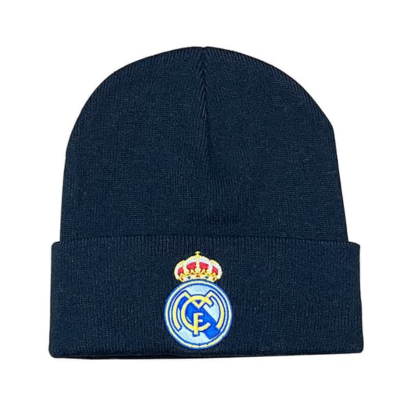 Real Madrid Broderad Vintermössa Stretch Stickad Mössa - Svart[GPA]
