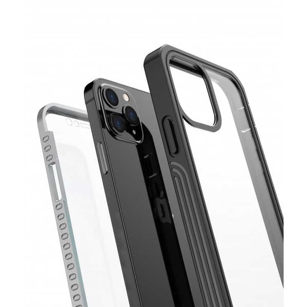 iPhone 12 Heldekkende Premium 3D-deksel ThreeSixty Transparent Transparent Transparent