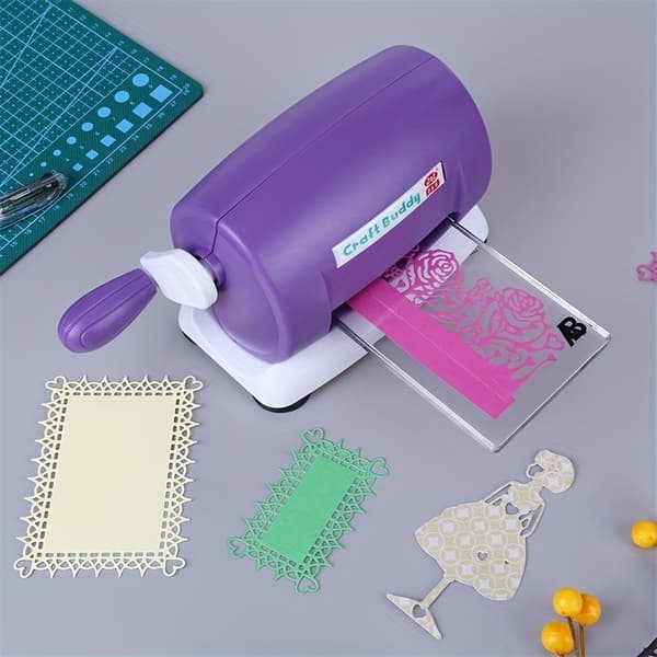 Craft Buddy Manuel Stanse- og Prægemaskine til Scrapbooking Purple