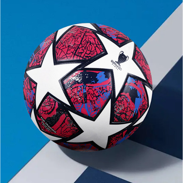 Fodbold Champions League-bold 2024 - Fodboldfansartikel - Fodboldelskeres fødselsdagsgave - Normal bold nr. 5 red