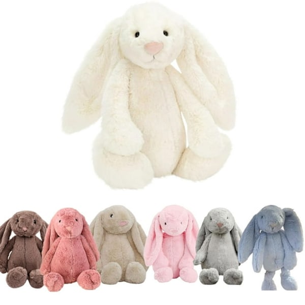 Jellycat Bashful Kaninbamse, 34 cm Blødt Legetøj - Perfekt Gave til Børn Piger Drenge Kvinder white