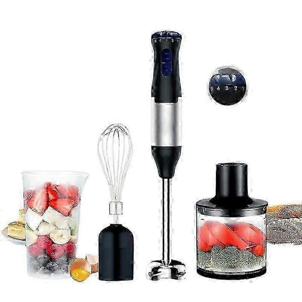 Immersion Blender 4-in-1 Chopper Kitchen Electric Handheld Immersion Blender_yux