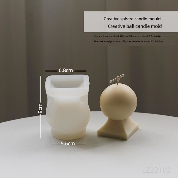 Lysformer Lys Stearinlys DIY Støbeforme i Silikonform lz22102 creative sphere