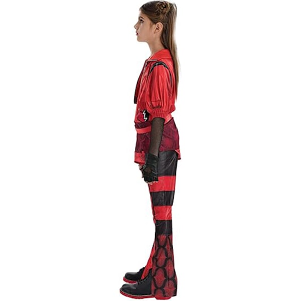Rød paryk til piger, Descendants 4 The Rise of Red kostumetilbehør 130cm
