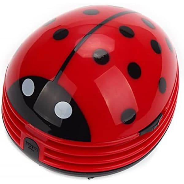 Mini Vacuum Cleaner for Desk, Ladybug Design, Home Office, Dust Collector, Table Vacuum Cleaner, Computer