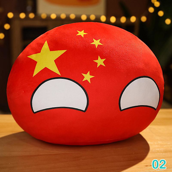 10cm Landboll Plyschleksak Polenboll Hängande Countryball Fylld Barn Dock DB China