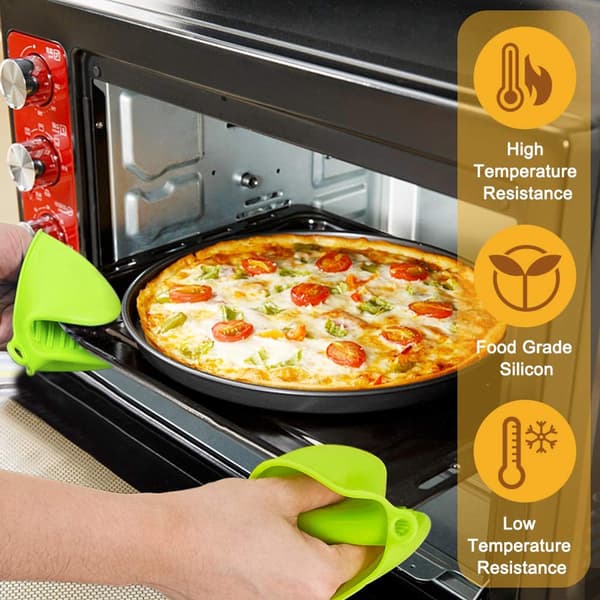2 par silikon grytekluter for baking, matlaging og grilling