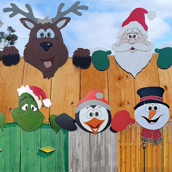 Julskyltar Utomhus Tomte Älg Gårdsskylt Gräsmattsdekorationer Vinterdekorationer Högtidsdekorationer