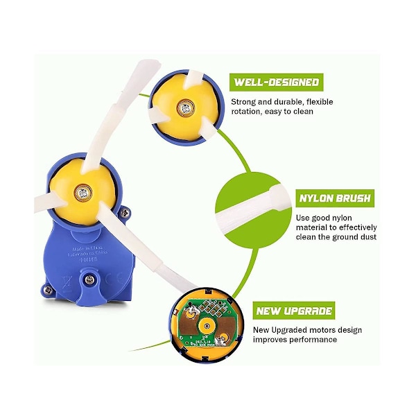Sidebørste Motormodul til iRobot Roomba 500 600 700 800 900 I3 Serie Robot Støvsuger Udskiftningsmotormodul [dB]