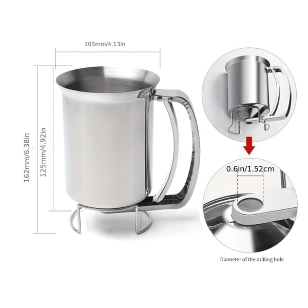 Dejdispenser i rustfrit stål til muffins og pandekager Battery Dispenser