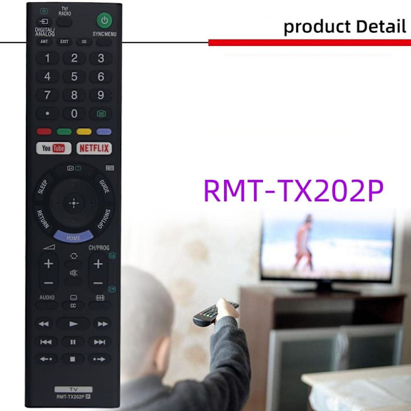 Kaukosäätimen korvaava kaukosäädin Sony RMT-TX200P TX200E TX200 -malleille rmt-tx202p