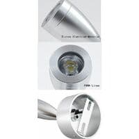 2 pcs LED Spot Reading Lamp 12V, Aluminum Wall Lamp with