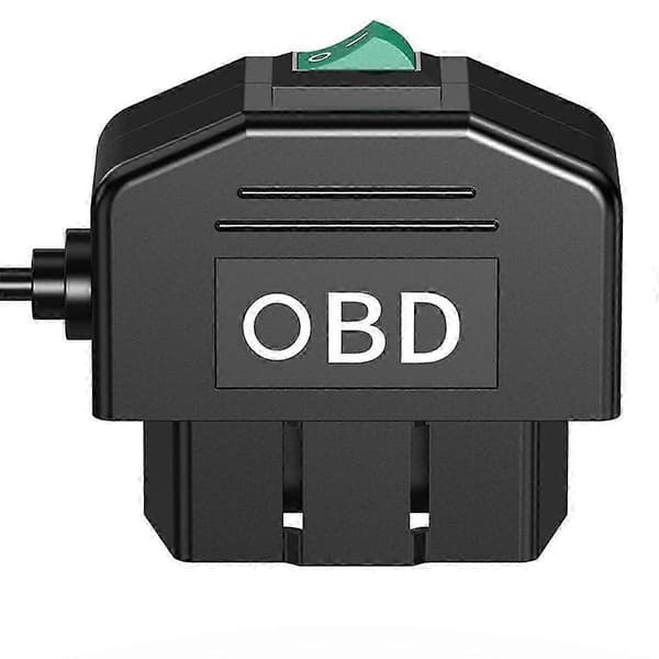 Dashcam OBD-kabelsæt, Dashkamera USB Type C-kabelsæt med OBD-strømkabel til Dashcam 12- Black