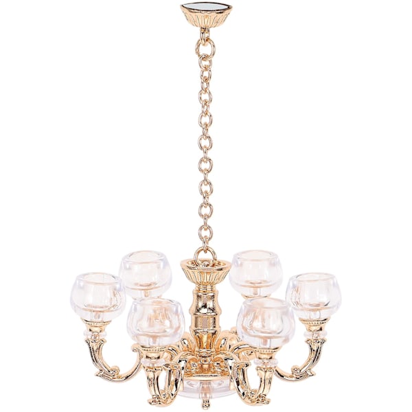 Miniatyr Taklampe Simuleringslampe 1/12 Skala Miniatyrlampe Mini Hus Krona