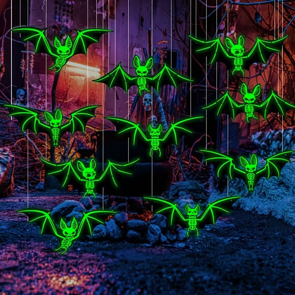 3D Hængende Flagermus til Halloween Træ og Spøgelseshus Indretning Bat-Hanging