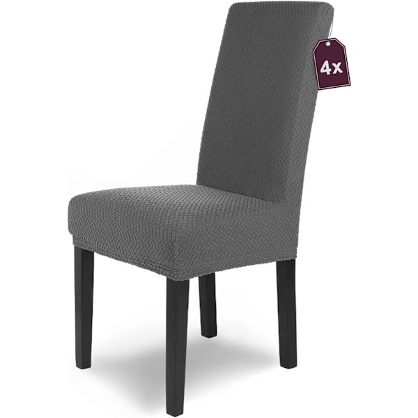 4-osainen joustava flanellituolinpäällinen / antrasiitti / keinutuoli c