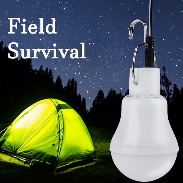 Soldriven LED-utomhuslampa med panel för trädgård och camping 2 St