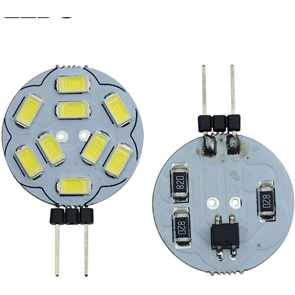 10-pak G4 9 LED SMD 5730 12V AC/DC Dobbeltkanal Base Indbygget Loft Indbygget LED Pærer 20W Halogen Pære Udskiftning