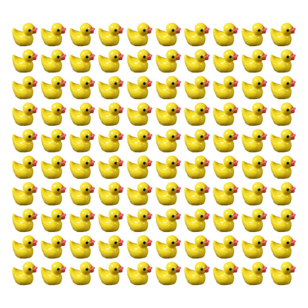 100/200 st Mini Gummi Ankor Miniatyr Harts Ankor Gul Liten D 100pcs yellow 100pcs