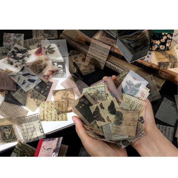 366 kpl Vintage Scrapbooking DIY-materiaalia Paper Utsmyckning