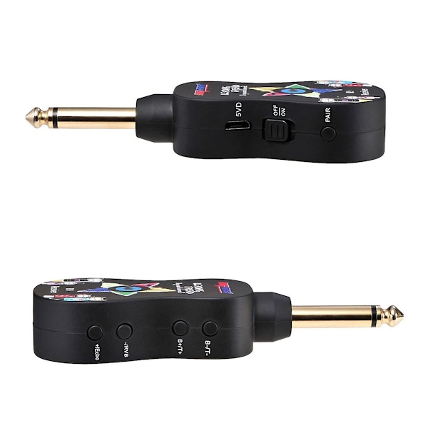 UHF B9 Bluetooth Trådløst Gitarrsender-Mottaker System Oppladbar for Elektrisk Gitar og Bass