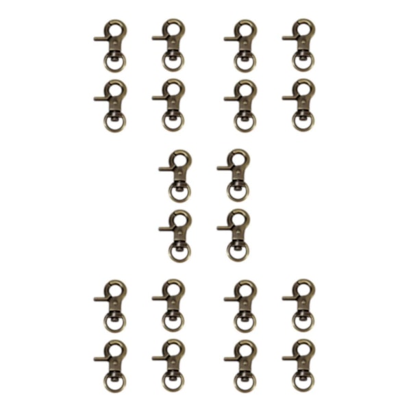 1/2/3/5 4 st Zinklegering Hummerlås Vridbara Trigger Clips Brons 30mm Bronze 30mm 5Set
