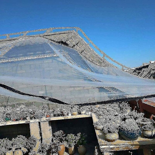 Vattentät Transparent Presenning med Öglor, Lättviktigt Hållbart Flerfunktionsskydd (Storlek: 2x3m)[GPA] 2*3M