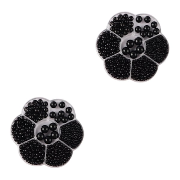 1/2/3/5 1150 st DIY-pärlor för att göra vackra smycken - svart black 2PCS