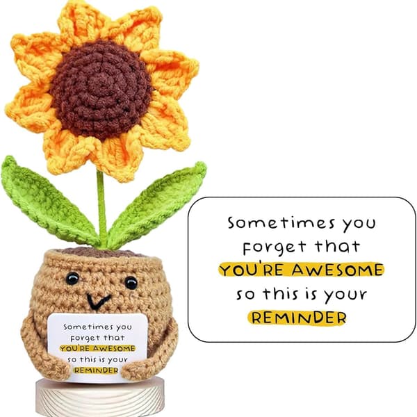Käsityönä tehty auringonkukkakukka Sunflower Sometimes Card