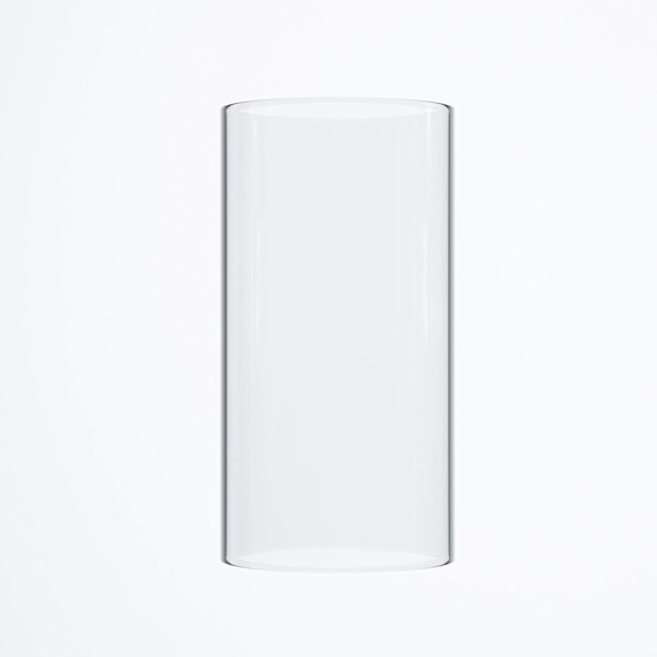 Stor glasslykt for orkanlys, åpen i begge ender, 15 cm bred x 20 cm høy klar [GP] Clear 6'' wide x 8'' tall
