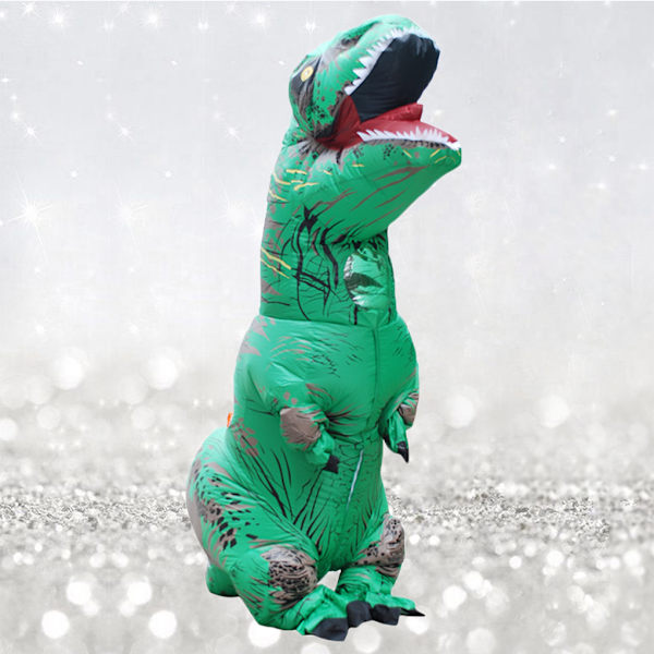 Ilmapallodinosauruspuku Cosplay-asu Halloween Lapset vihreä aikuinen vihreä green kids