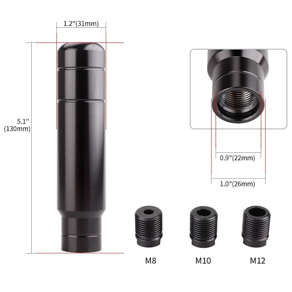 Gear Knob Gear Shift Head RØD red