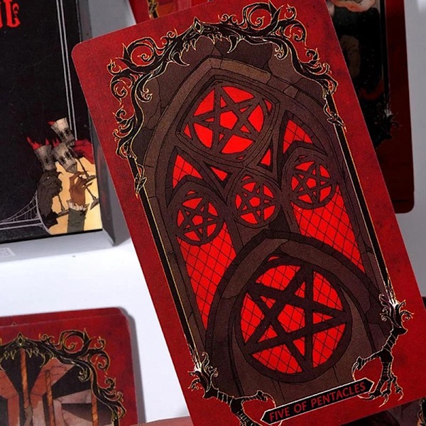Fullständig Engelsk Tarot Nybörjarkort Skräck Tarot Spådom