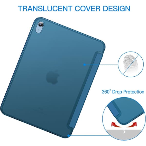 Slimmat Ställfodral för iPad 11:e/10:e Gen (2025/2022) med Auto Wake/Sleep[GPA] Blågrön