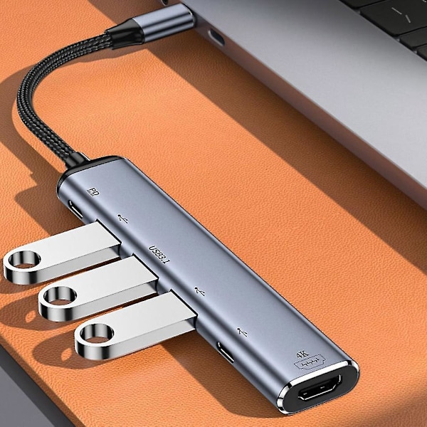 USB-C Typ-C Hub USB3.1 VGA till HDMI-kompatibel PD100W Typ C Dockningsstation Y1