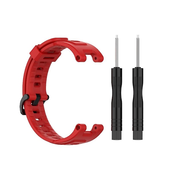 Armbånd til Amazfit T Rex Pro Åndbar Rem Svedtæt Rip-Resistent Rem (FMY) Red