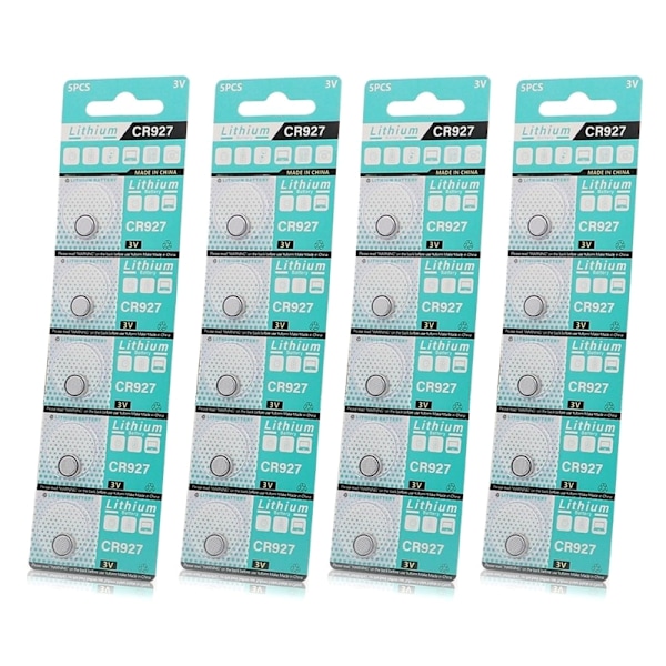 5/10/20 stk CR927 Knapknapbatterier 3V Lithium Batterier CR 927 til Ure Regnemaskine og Fjernbetjening Legetøj 0.04 4 cards 20 pieces