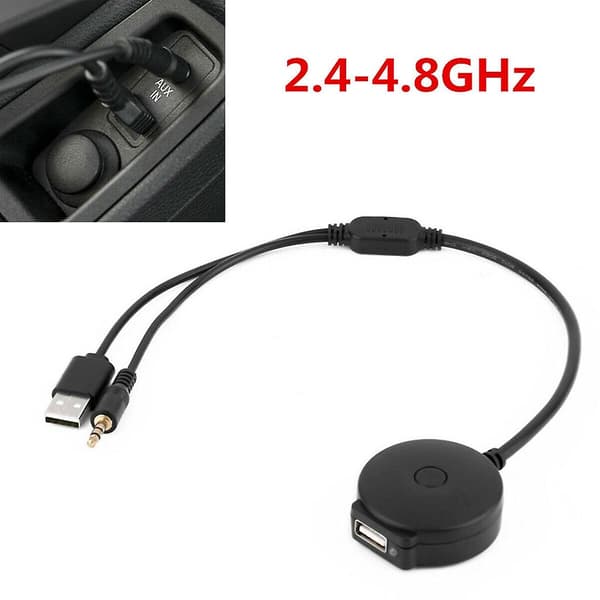 För Mini Cooper Bil Trådlös Bluetooth- Ljudkabel Adapter Mottagare 3,5 mm Aux