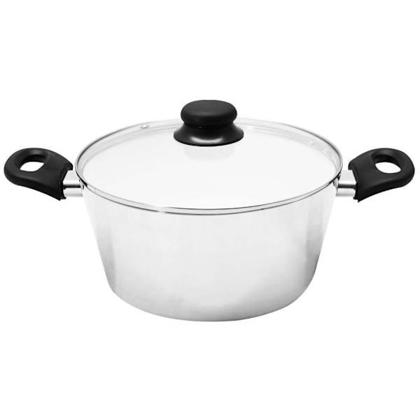 Gryta med glaslock, 4,2 L, keramisk beläggning